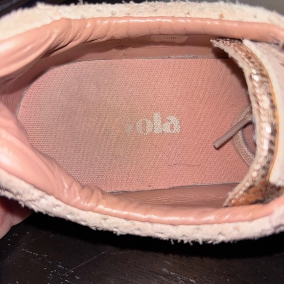 Gola Harrier | Women's US 9 EU 39-40 | Pink Suede Rose Gold Sneakers - Picture 7 of 11